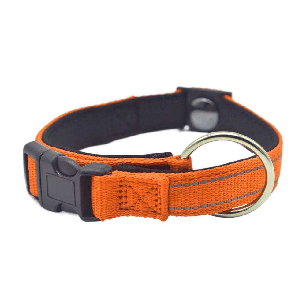 Dog Collar Reflective Adjustable Senior Pet Magnet Neck Collar For Travel Holiday Training Living Room Night Walking Camping