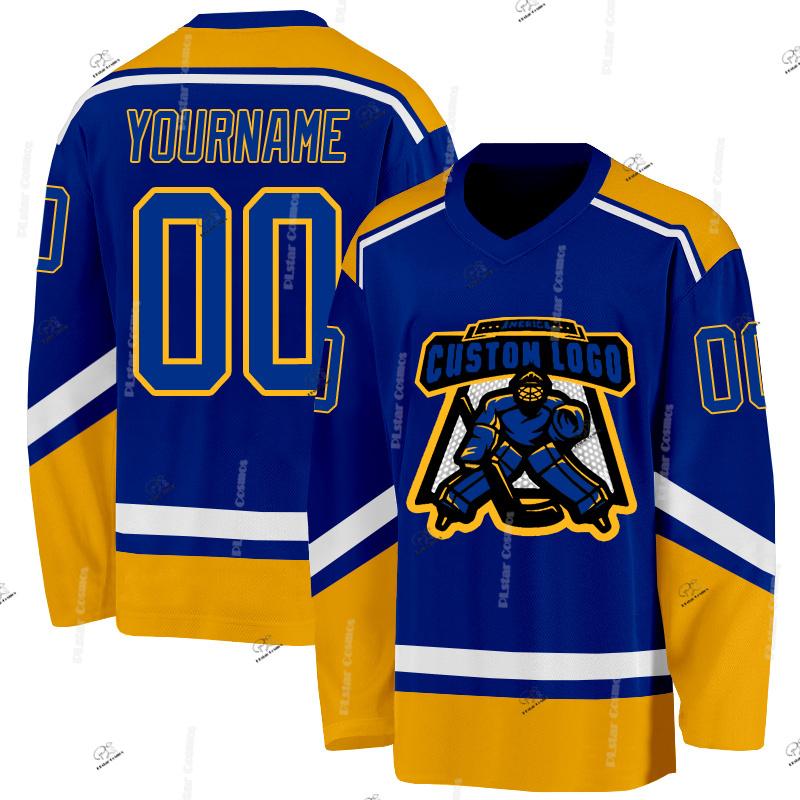 Custom Name Team Suits Gradient Graffiti Colorful Vintage Retro Breathable Pullover 3DPrint Casual V-Neck Hockey Jersey Shirts J