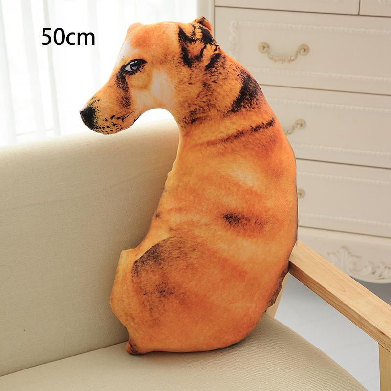 45~90Cm Dog Plush Pillow Lifelike Shepherd Husky Hound Shar Pei Spotty Puppy Animal Plush Throw Pillow Decor Gift