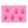 Silicone Mold Chocolate Red Lip Shape Fondant Cake Candy Biscuits Moulds DIY Baking Decorating Tool for Dessert Cake