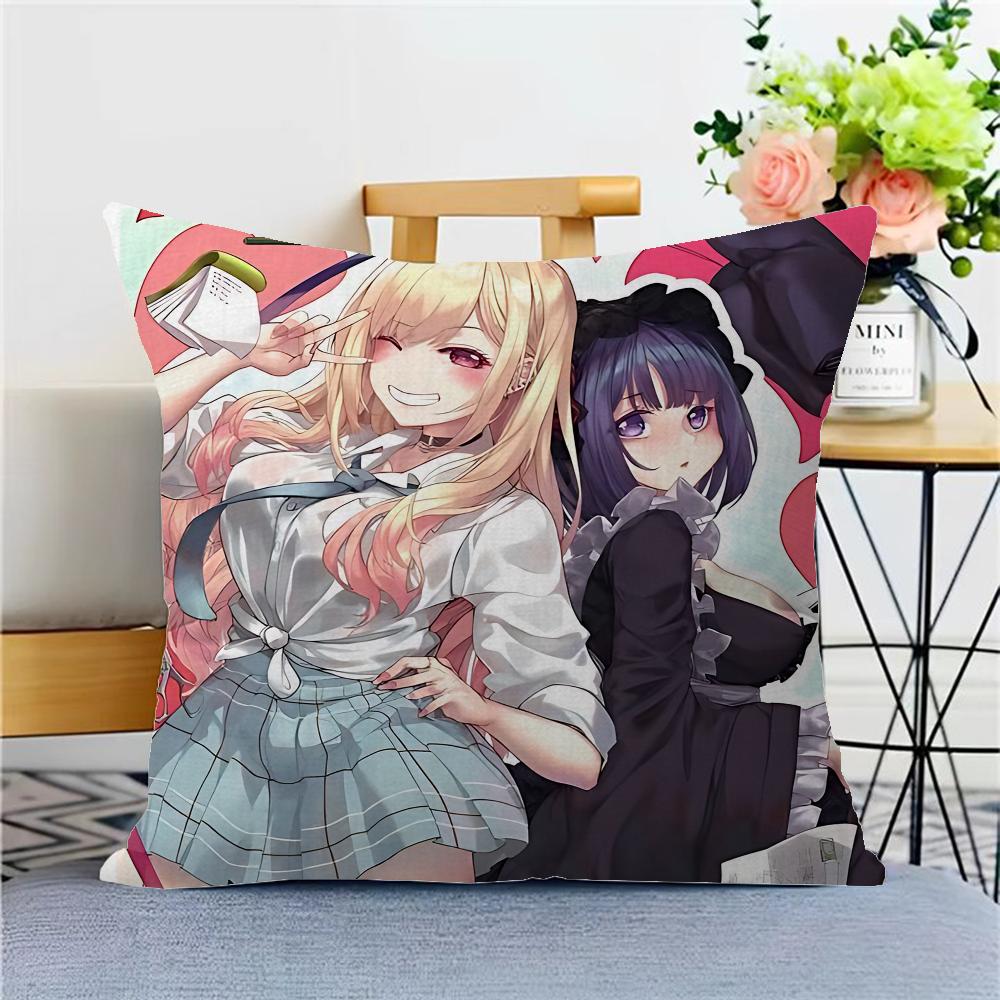 My Dress Up Darling Anime Pillowcase Toon Gift Cushion Cover Bedroom Home Sofa Chair Seat Decor Pillow Case