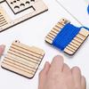Wood Knitting Needle Gauge and Ruler Measuring Tool Crochet Accessories Knitting Needle Ruler