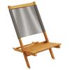 Garden Chairs 2 pcs Grey Solid Acacia Wood and Polypropylene