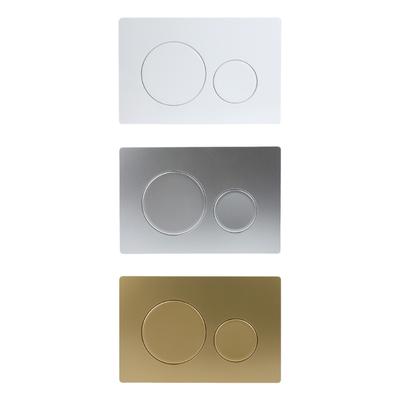 Contemporary Bathroom Flushing Panel Corrosion Resistant ABS Double Push Button Concealed Cistern Panel for Home Use