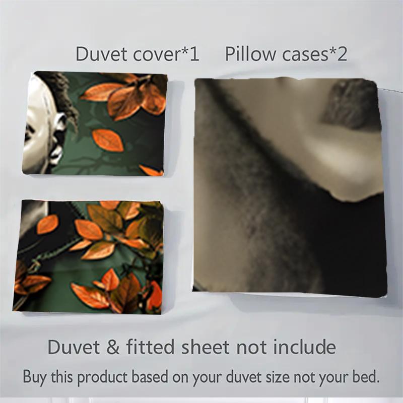 3Pcs Michael Myers' Halloween Horror Bedding Sets For All Sizes New 3D Printed Bed Cover Comforter Duvet Cover Pillowcase Bedroom Decoration