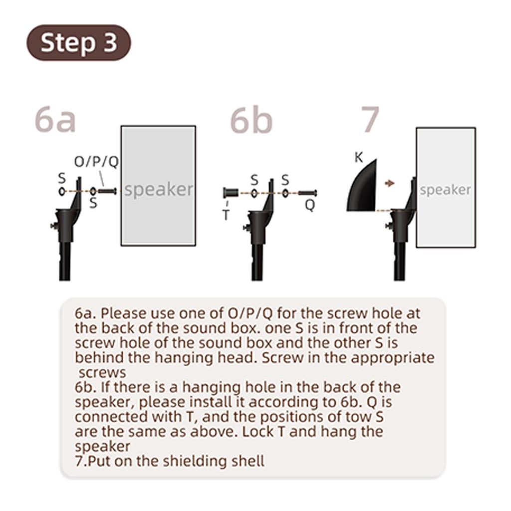 Uniwersalne stojaki głośnikowe surround z regulacją wysokości Zestaw 2 szt. Głośnik