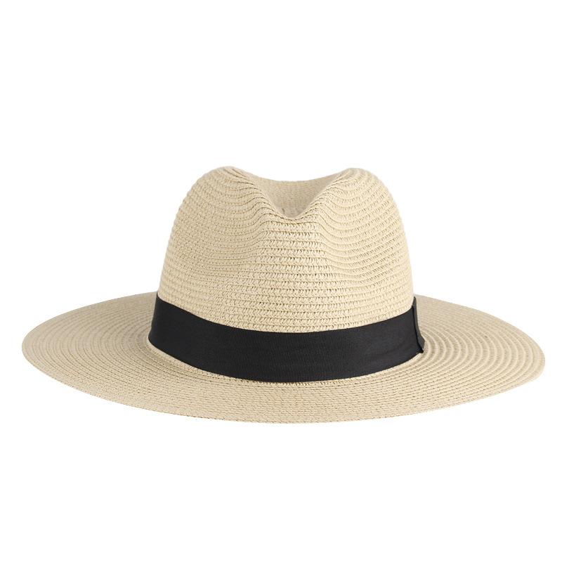 Summer Unisex Sunshade Straw Hat, Fashionable Sun Protection and UV Protection Straw Woven Top Hat
