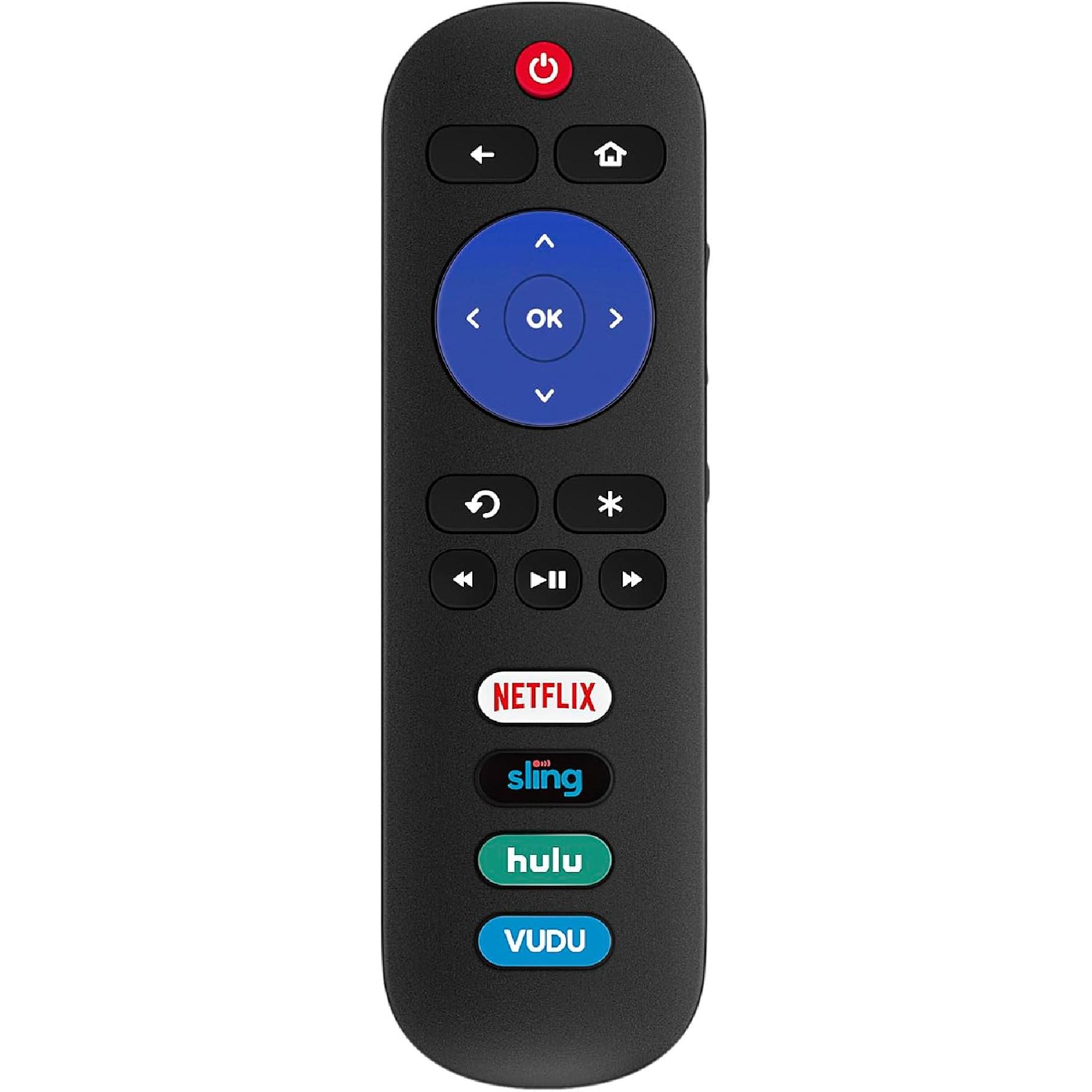 Pack of 2 Universal Replace Remote Applicable for TCL Roku TV/Hisense TV/Onn TV/Philips TV/Sharp TV/Westinghouse TV/Sanyo TV/RCA TV/JVC TV/Element TV