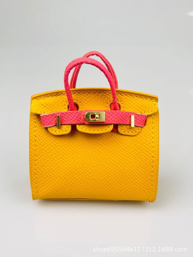 New mini candy color platinum bag pair touch blind box same bag earphone bag creative bag pendant key contrast color