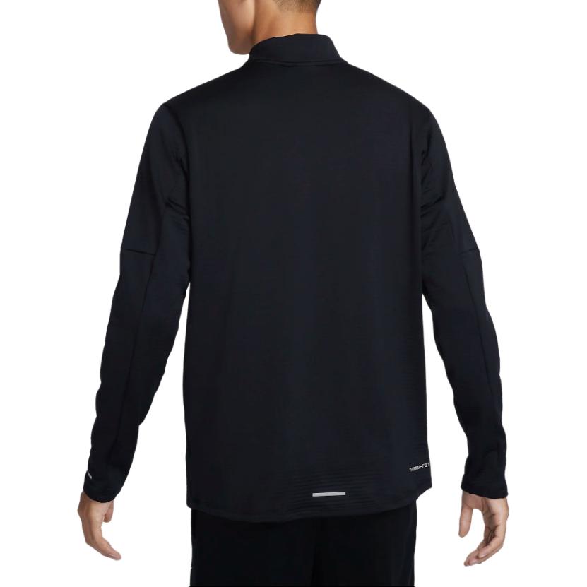 Nike Logo Stand Collar Half Zip Long Sleeve T-Shirt Men Tops Black FZ1150010