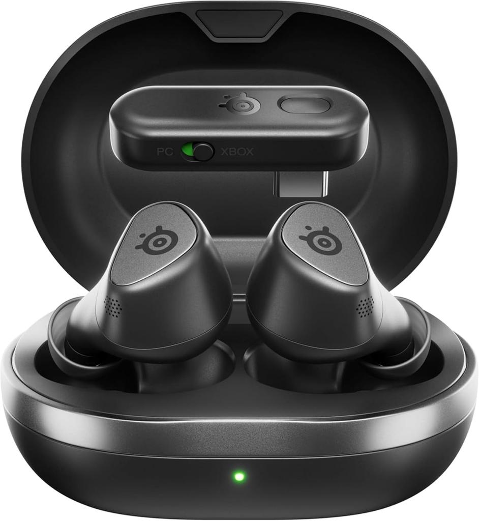 SteelSeries Arctis GameBuds X Gaming Wireless EQ ANC Noise Perfect for Monster Hunter IP55 Bluetooth Over 200 Custom Fit Up To 40 Hours of Qi Fast