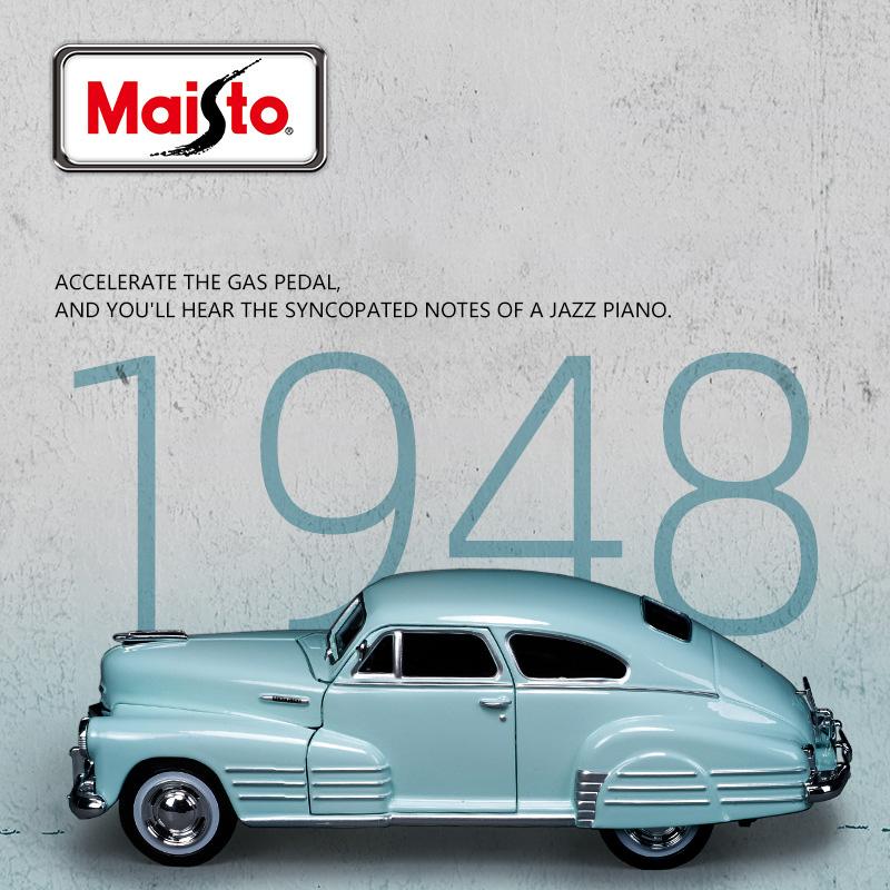 Maisto 1:24 Chevrolet Fleetline Aerosedan 1948 Alloy Car Diecasts Toy Vehicles Car Model Miniature Scale Model Car For Children
