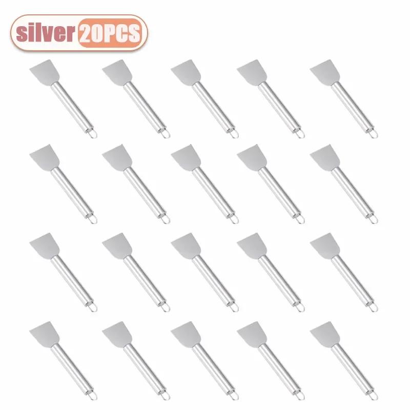 1-20PCS Kitchen Accessories  Multi-functional Household Stainless Steel Cleaning Spatula Refrigerator Defrost Stain Scraper