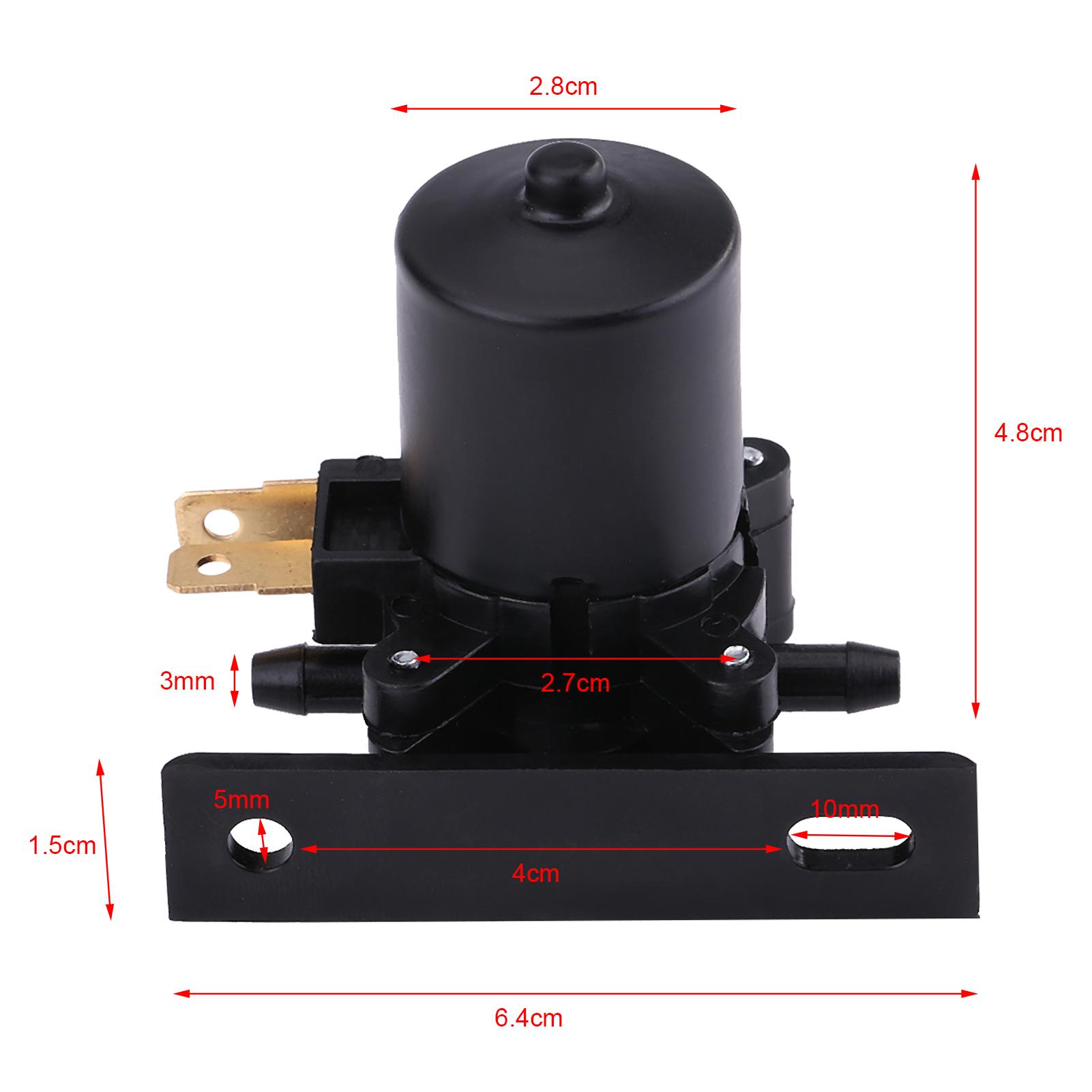 

12V Universal Windscreen Washer Pump Windshield Water Pump For Car Van Bus Truck Car Accessories Replacement чёрный