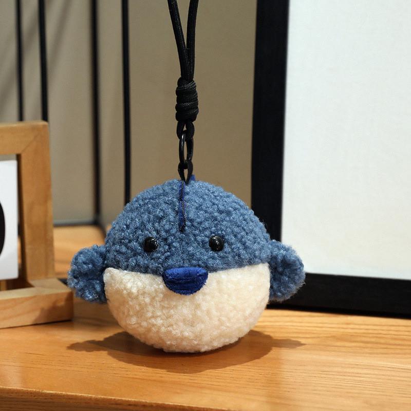 Chick Cute Sparrow Crow Cartoon Plush Keychain Toy Bag Ornament Accessory