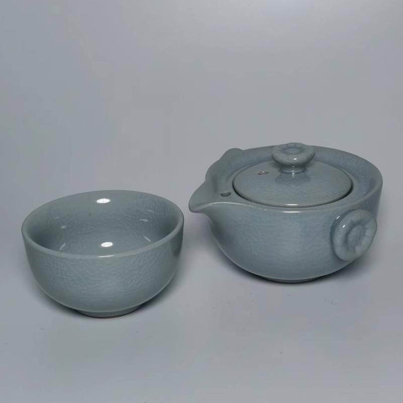 Cestovní čajový set v různých stylech, vysoké kvality, krásný a elegantní Gaiwan, čajová konvička a šálky, porcelánový čajový set, 1 čajová konvička, 1 čajový šálek