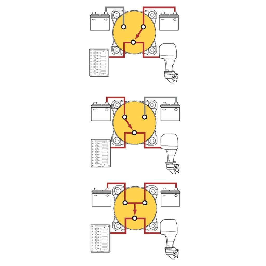 Disconnect Switch, 4 Gear Position Power Off Isolation Switch Isolation Switch for Marine Boat Yacht RV