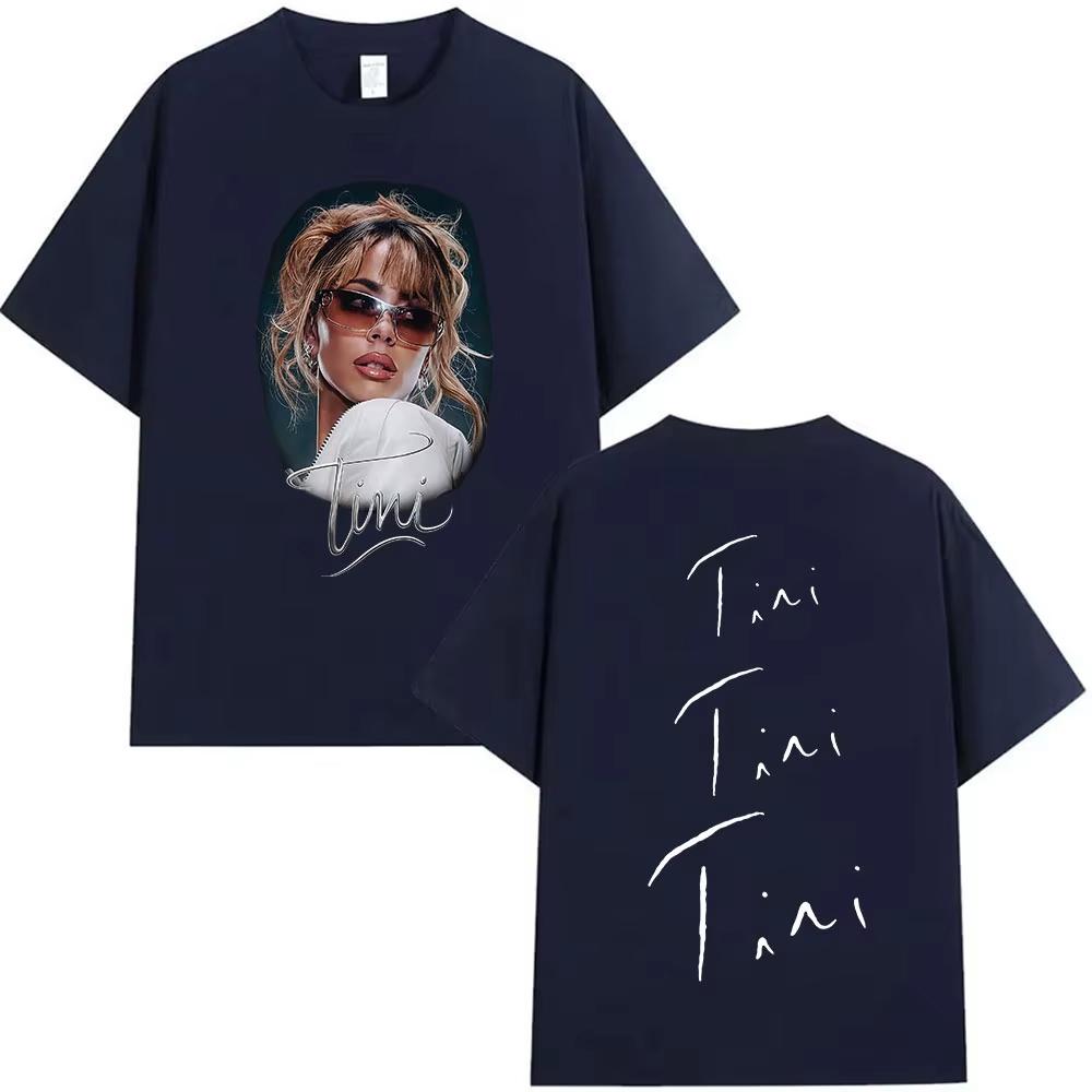 Tini Stoessel Futtura Tour Merch T Shirt Men Women Vintage High Quality Fashion T-shirts Fans Tops Oversized Cotton T-shirt