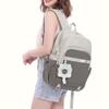 Cute Pink School Backpack with Front Pocket Casual Daypack for Girls Students Daily Use