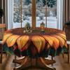 Vibrant Sunflower Pattern Tablecloth - Easy-Clean PolyestPicnic Accessorieser, Perfect for Picnics, Camping, Weddings, Parties, Christmas