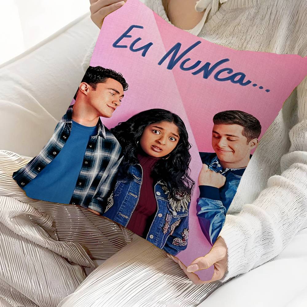 Never Have I Ever America Tv Show Office Cushion Pillowcase Car Cushion Cover45X45Cm Lumbar Pillowcase Sofa Pillowcover