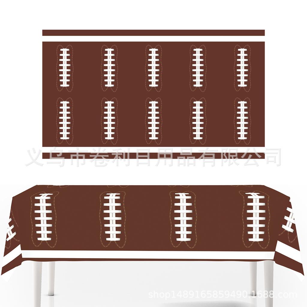 Rugby World Cup Themed Party Tablecloth Super Bowl Party Disposable Tablecloth Decorative Tablecloth