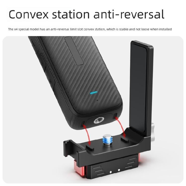 Rotatable Magnetic Camera Mount For Sports Recording Lightweight Aluminum Construction With Cold Shoe Slots