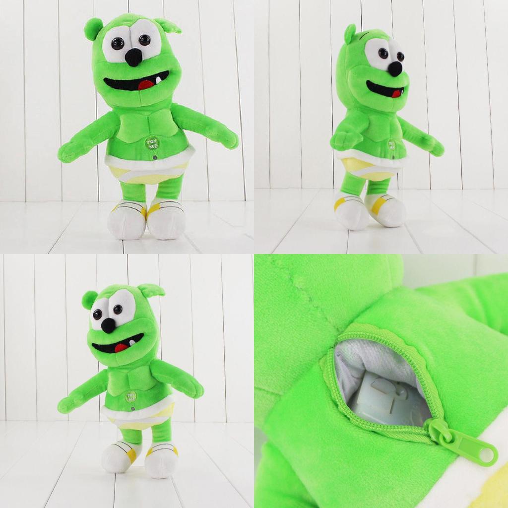 Affascinante Orsetto Gommoso Cantante Peluche Ultra Morbido Tessuto di Cristallo Animale di Peluche Regalo