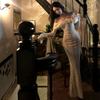 French One-word Shoulder Lace Long-sleeved Dress Women's Autumn Temperament High-end Sexy and Beautiful Dress Hip-wrapped Long Skirt
