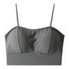 Thickened 4 Cm Chest Pad, Summer Ice Silk, Large U Back, Sling, Beautiful Back, Chest-wrapped Tube Top, No Steel Ring Backing, Underwear, Bra.