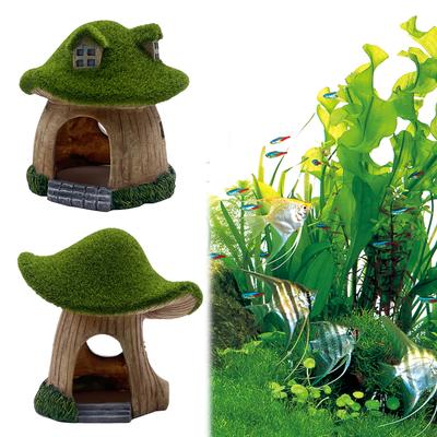 Aquarium Mushroom Resin Fish Tank Caves Fish Cave Shrimp Hideout Shelter Fish Tank Landscaping Decoration for Home Fish Tanks