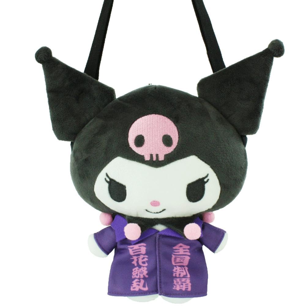 Yasuda Trading Sanrio Characters Youth Support Squad Mascot Shoulder Bag Kuromi H200mm KU-GS02 Size Approx.