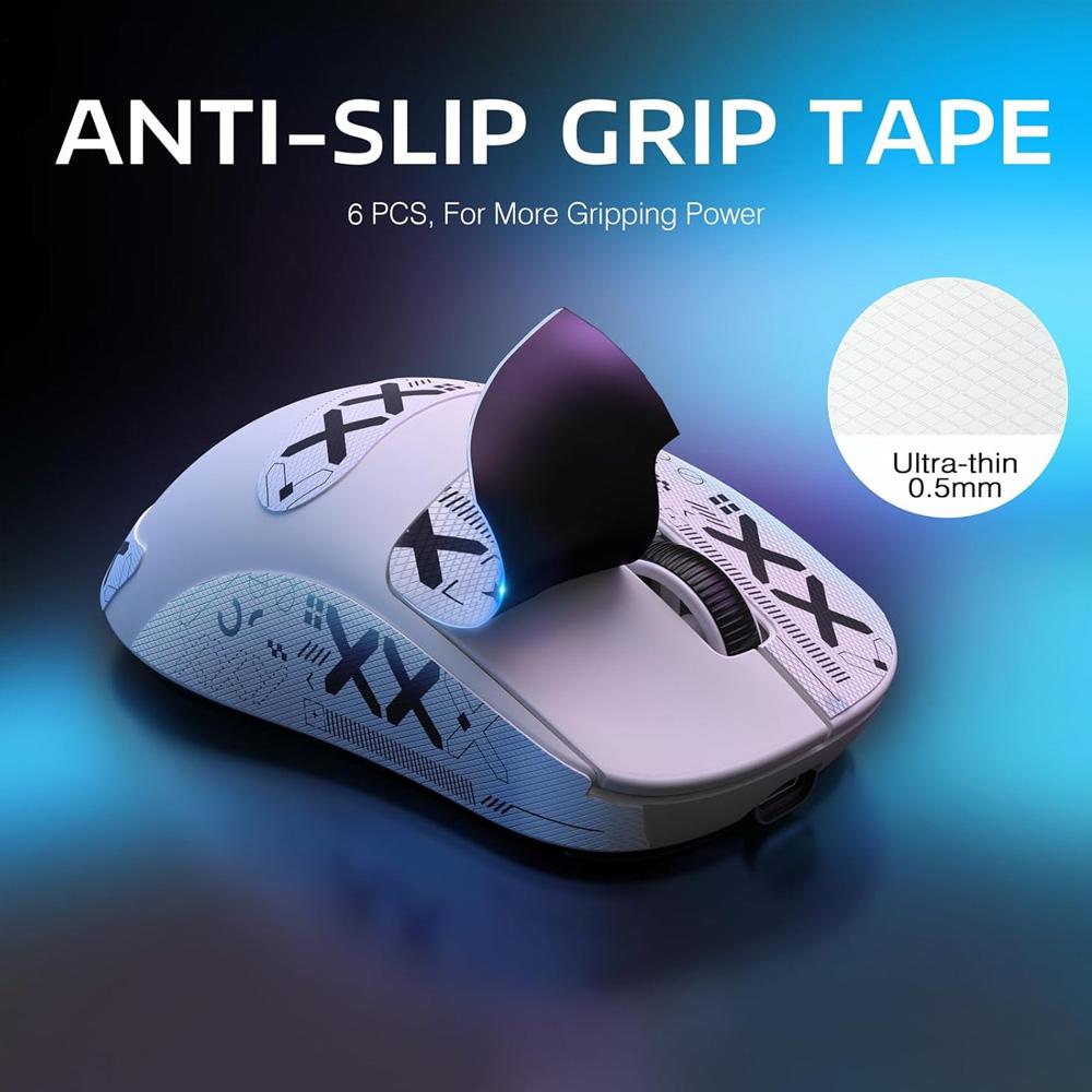 ZENTAURA X8 Dual Mode Wireless/Bluetooth Gaming Mouse with Anti-slip Sticker TYPE-C Rechargeable Office Mouse for Laptops
