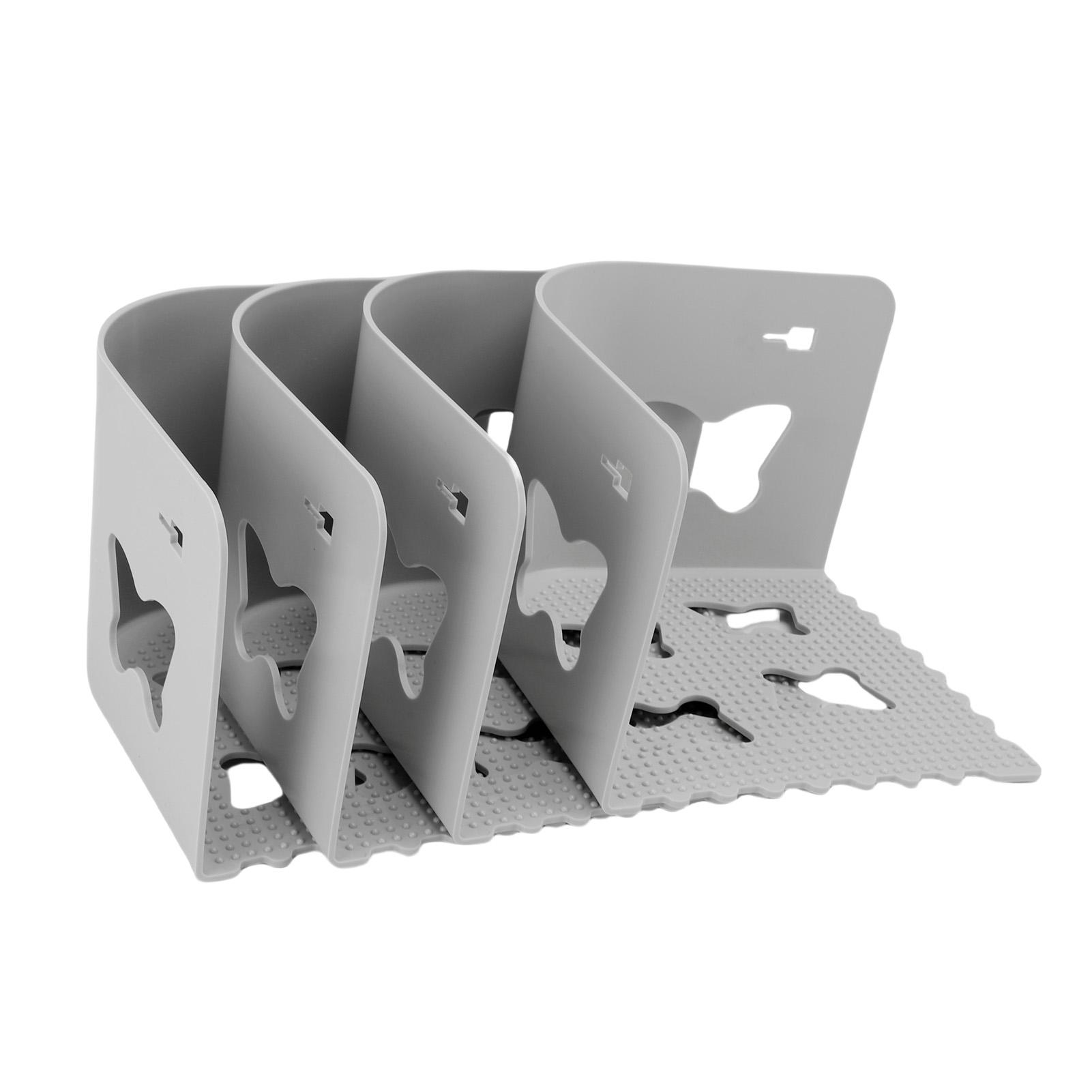 

4pcs Bed Sheet Holders Plastic Anti Slip Corner Fitted Sheet Holders Fasteners with Lock Keep Sheets Firm Tight серый