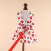 Sweet Dog Bowknot Princess Dress Breathable Dog Dress and Leash Set Thin Cat Skirt  Summer