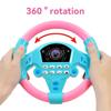 Eletric Steering Wheel Toy with Light Sound for Baby Kids Educational Portable Simulated Driving Steering Wheel Vocal ToysToys