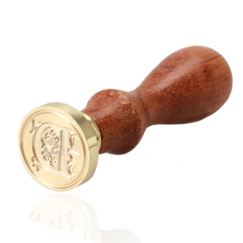 Vintage Wax Seal Stamp Classic A-Z Retro Seals Wooden Stamps Alphabet Craft 26 Letter Sealing Wax Home Decor Dropshipping