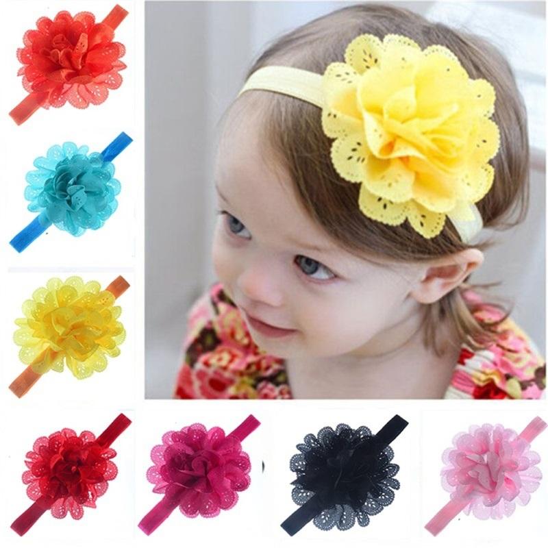 10Pcs/Pack Baby Girls Headbands Newborn Toddler Hollow Out Flower Headdress