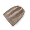 Autumn and winter new pure wool knitted hats men's and women's wool hats, simple and fashionable versatile warm ear protectors headgear