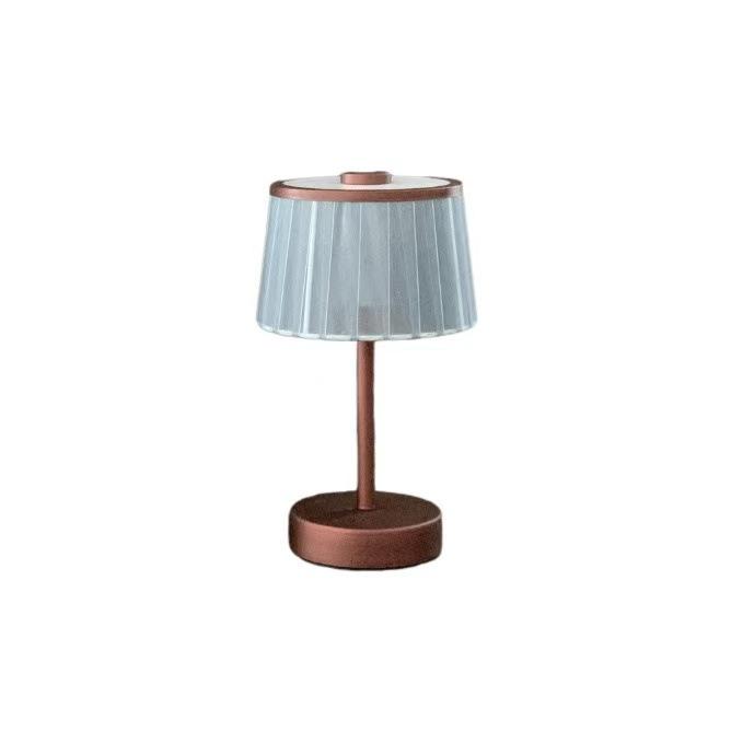 Wicker Fabric Desk Lamp with USB - LED Night Light for Bedroom, Study, or Outdoor Use