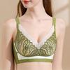 Wire-free Breathable Rabbit Ear Crystal Cup Lace Bra Shaping Underwear That Supports Side Breast Tissue