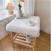 Rabbit Plush Dustproof Bedside Table Mat & Chair Cushion