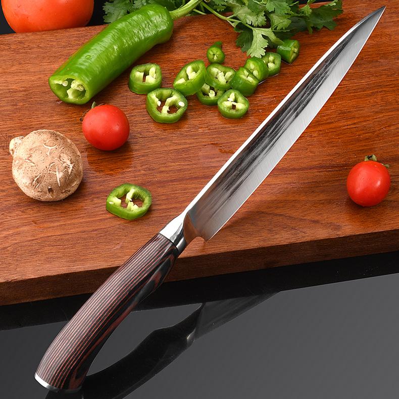 8 Inch Chef Knife 5cr15 Stainless Steel Forged Knife Slice Knife Fish Raw Knife Kitchen Knife