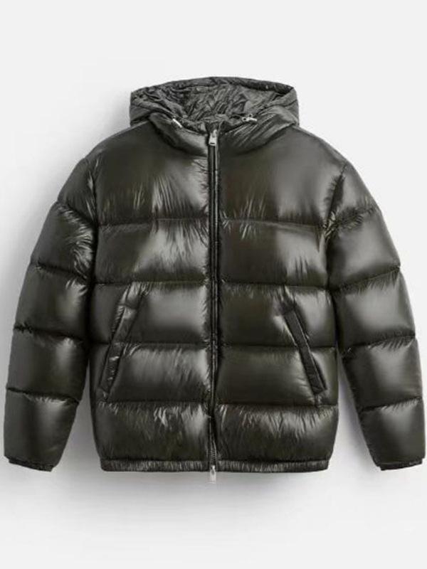 Herren Kapuzenjacke aus Baumwolle | Einfarbige Winter Freizeit Sportbekleidung - Hochwertiger Kälteschutz