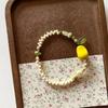 2pcs/set Sweet Pear Bead Bracelet Exquisite Bohemia Hand Chain Creative Fruit Stacked Bracelet  Gift