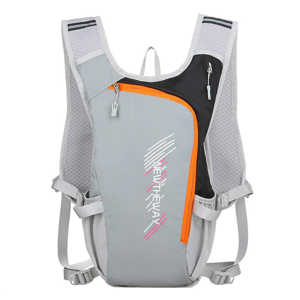 Lightweight Insulated Waterproof Hydration Backpack W/ Bladder, Reflective Stripes for Running, Hiking, Cycling, Camping, Unisex