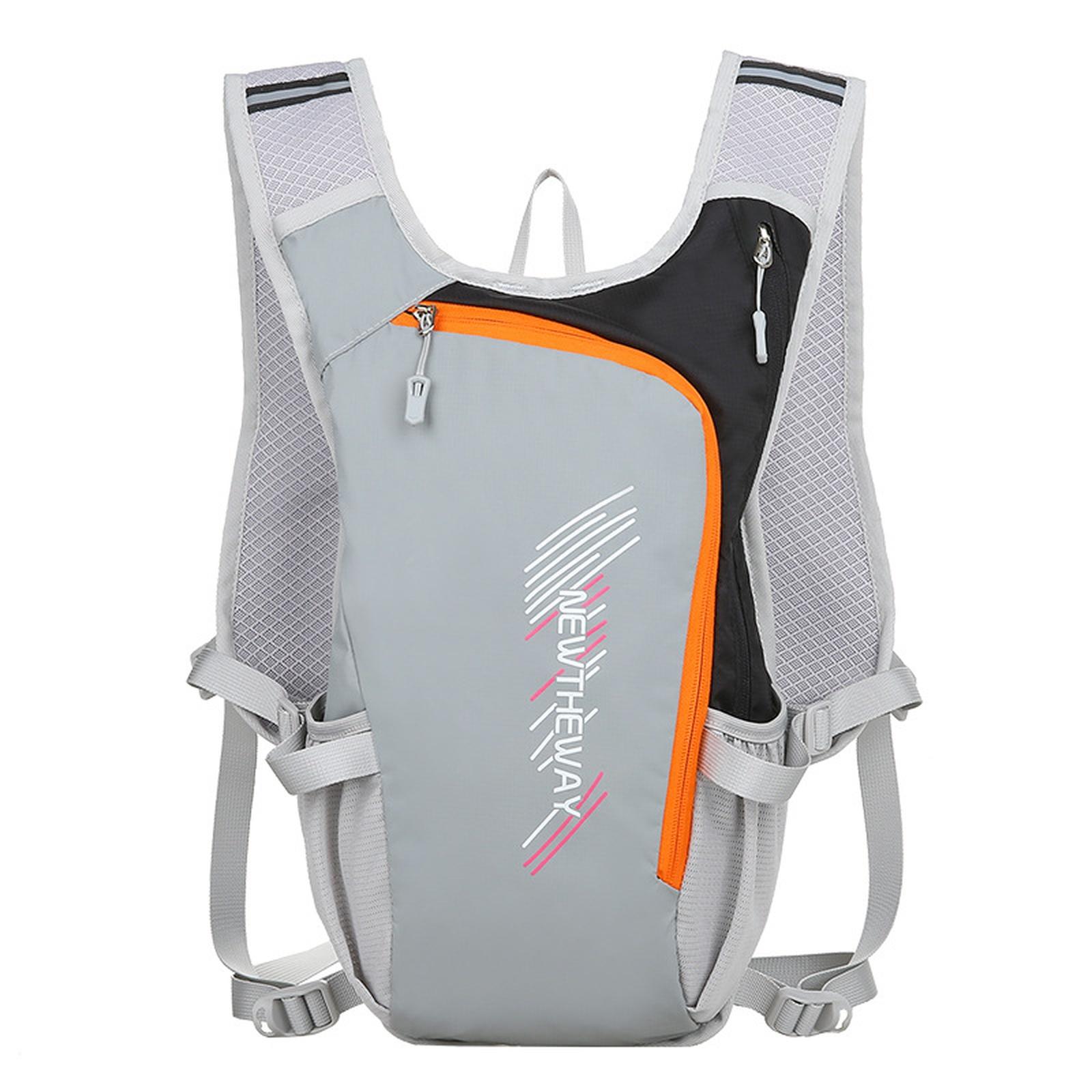 

Lightweight Insulated Waterproof Hydration Backpack w/ Bladder, Reflective Stripes for Running, Hiking, Cycling, Camping, Unisex One Size