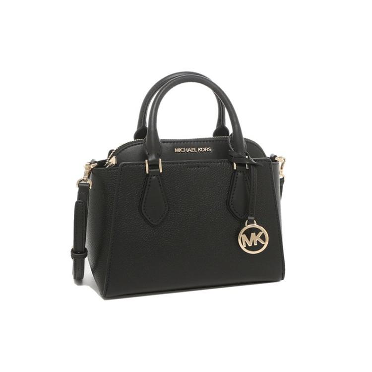 New MICHAEL KORS DariaMICHAEL KORS Handbag Collection Leather Crossbody Bag, Handbag Trumpets Women's Black 35S1GDIC2L-BLACK