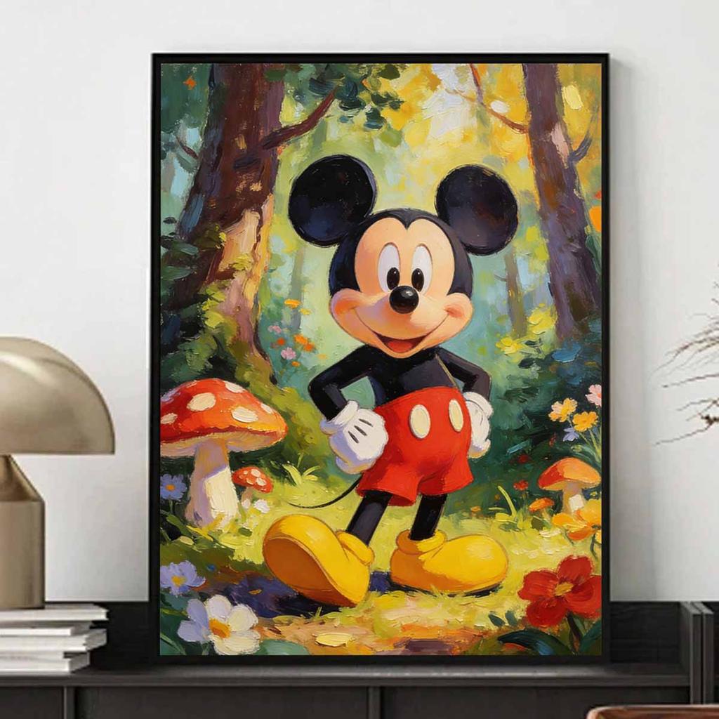 Disney Mickey Mouse Forest Diamond Painting Art Kit Mosaic Handmade Diy Gift Home Decor
