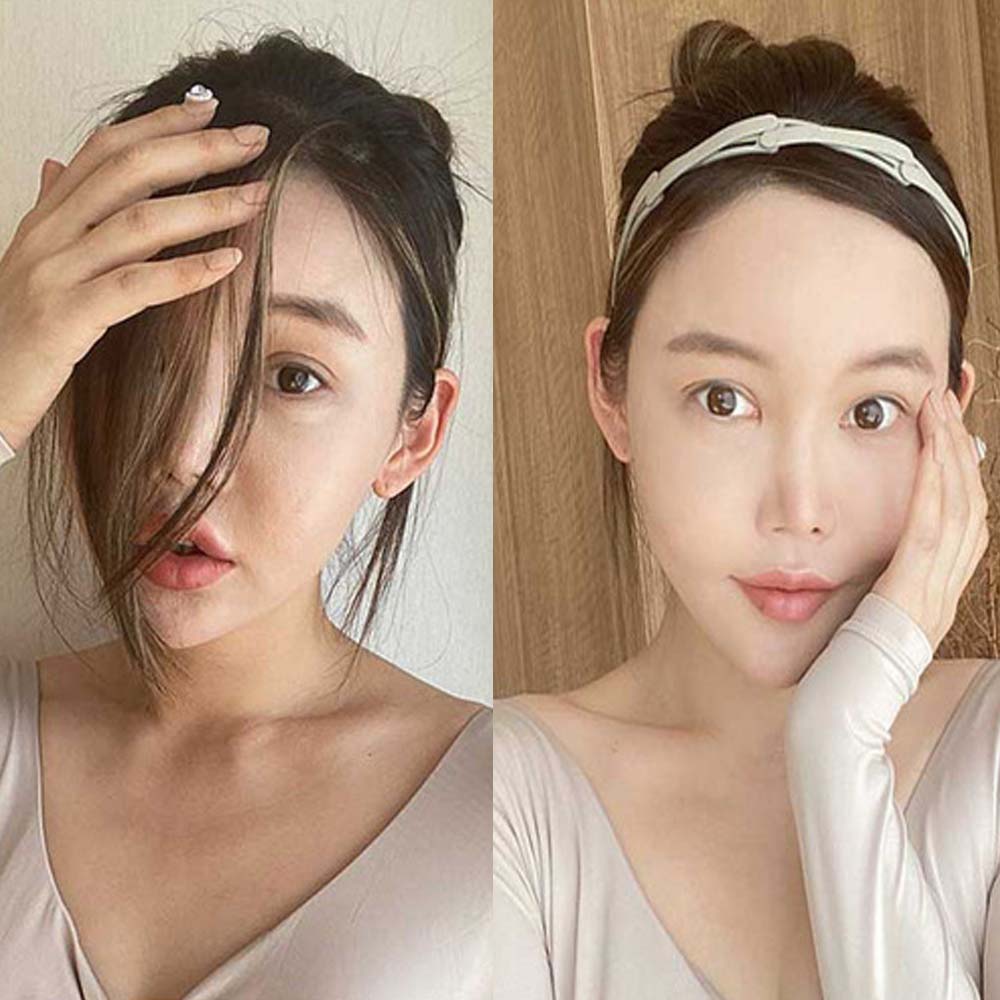 Summer Portable For Woman With Tooth Girl Head Wrap Acrylic Telescopic Headband Folding Hairband